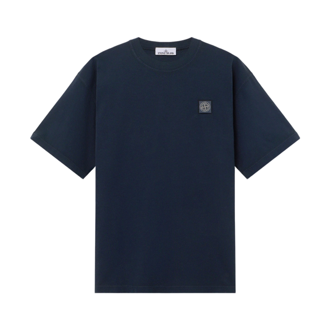 L1S1521000-30S0115-V0020 Stone Island 2100030 Combed Organic Cotton Jersey Regular-Fit T-Shirt with Compass Patch Navy Blue - 26SS