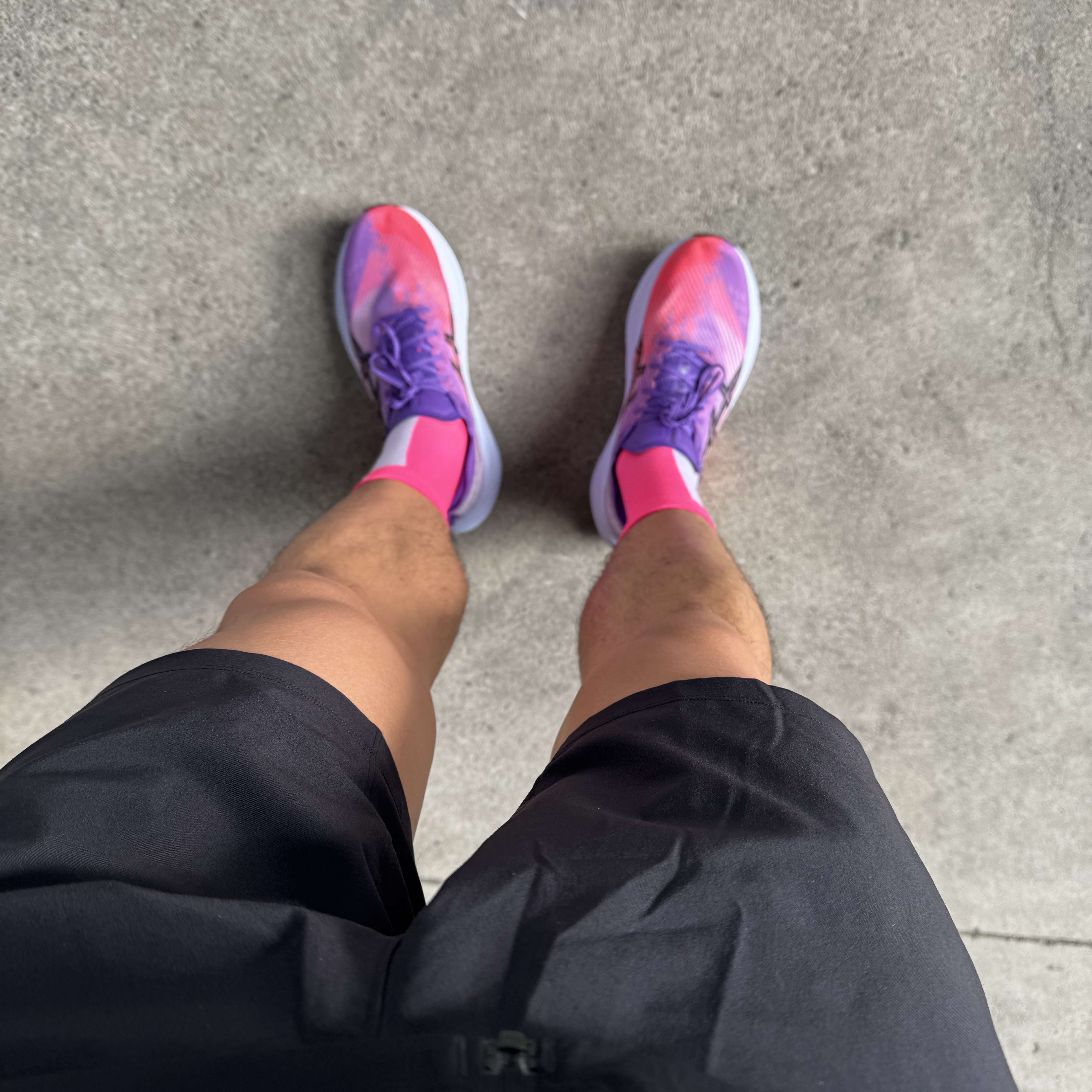 Asics Megablast Edo Purple Black 착용 스타일