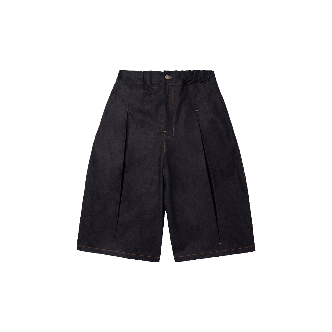 세이지 네이션 박스 플리츠 쇼츠 데님 로우 인디고 - 26SS(Sage Nation Box Pleat Short Denim Raw Indigo - 26SS)