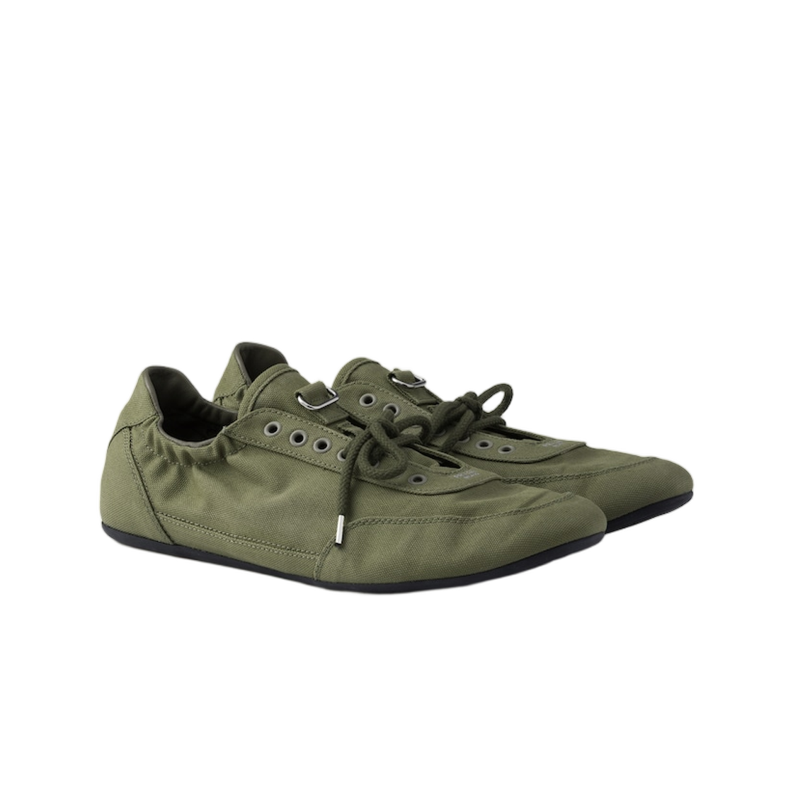 프라다 컬랩스 캔버스 스니커즈 밀리터리 그린(Prada Collapse Canvas Sneakers Military Green) - 2