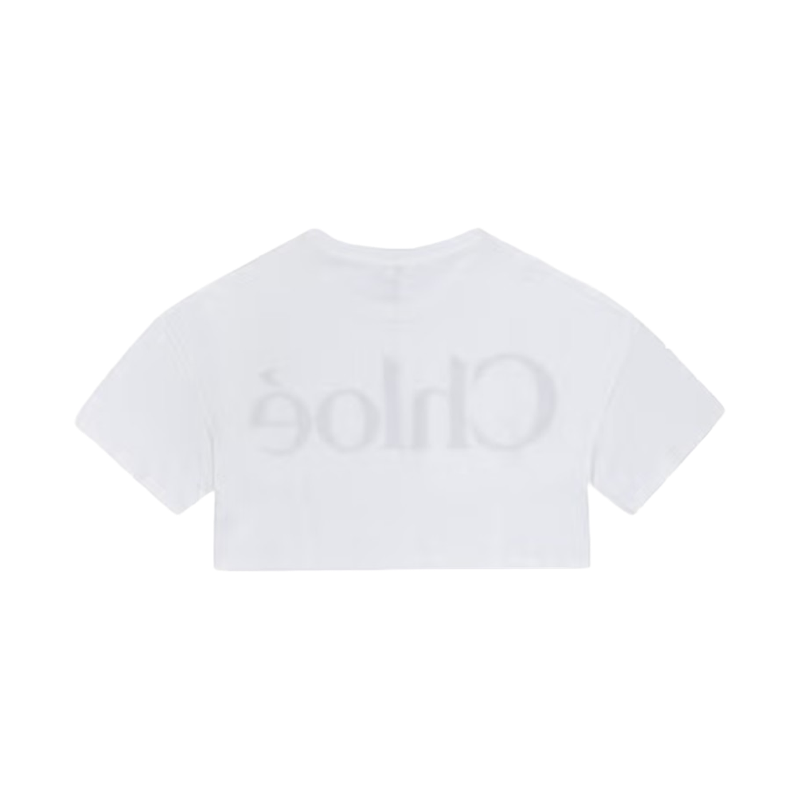 (키즈) 끌로에 로고 크롭 티셔츠 화이트((Kids) Chloe Logo Cropped T-Shirt White) - 2