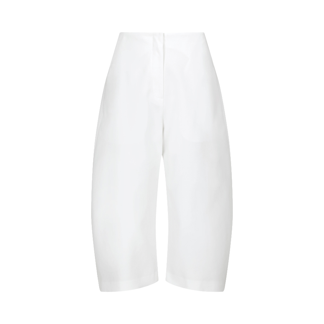 아모멘토 우먼 커브드 카프리 팬츠 화이트 - 26SS(Amomento Women Curved Capri Pants White - 26SS)