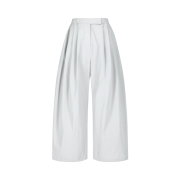 Amomento Women Three Tuck Banding Pants Grey - 26SS