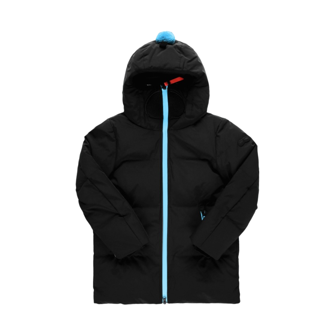 (키즈) AI 라이더스 나일론 고글 다운 자켓 블랙((Kids) AI Riders Nylon Goggle Down Jacket Black) - 1