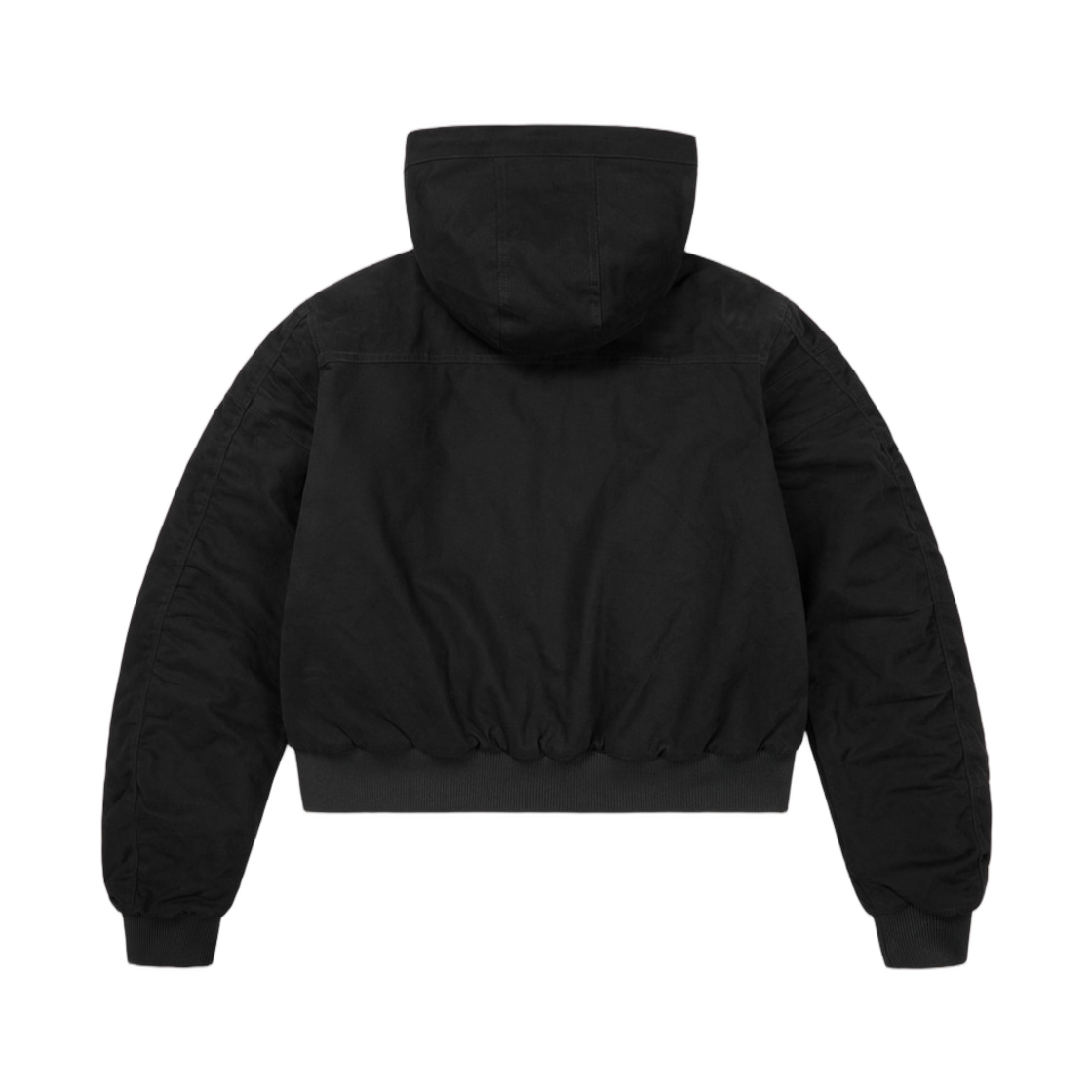 아캄 버튼 플래킷 코튼 MA-1 자켓 블랙(Aakam Button Placket Cotton MA-1 Jacket Black) - 2