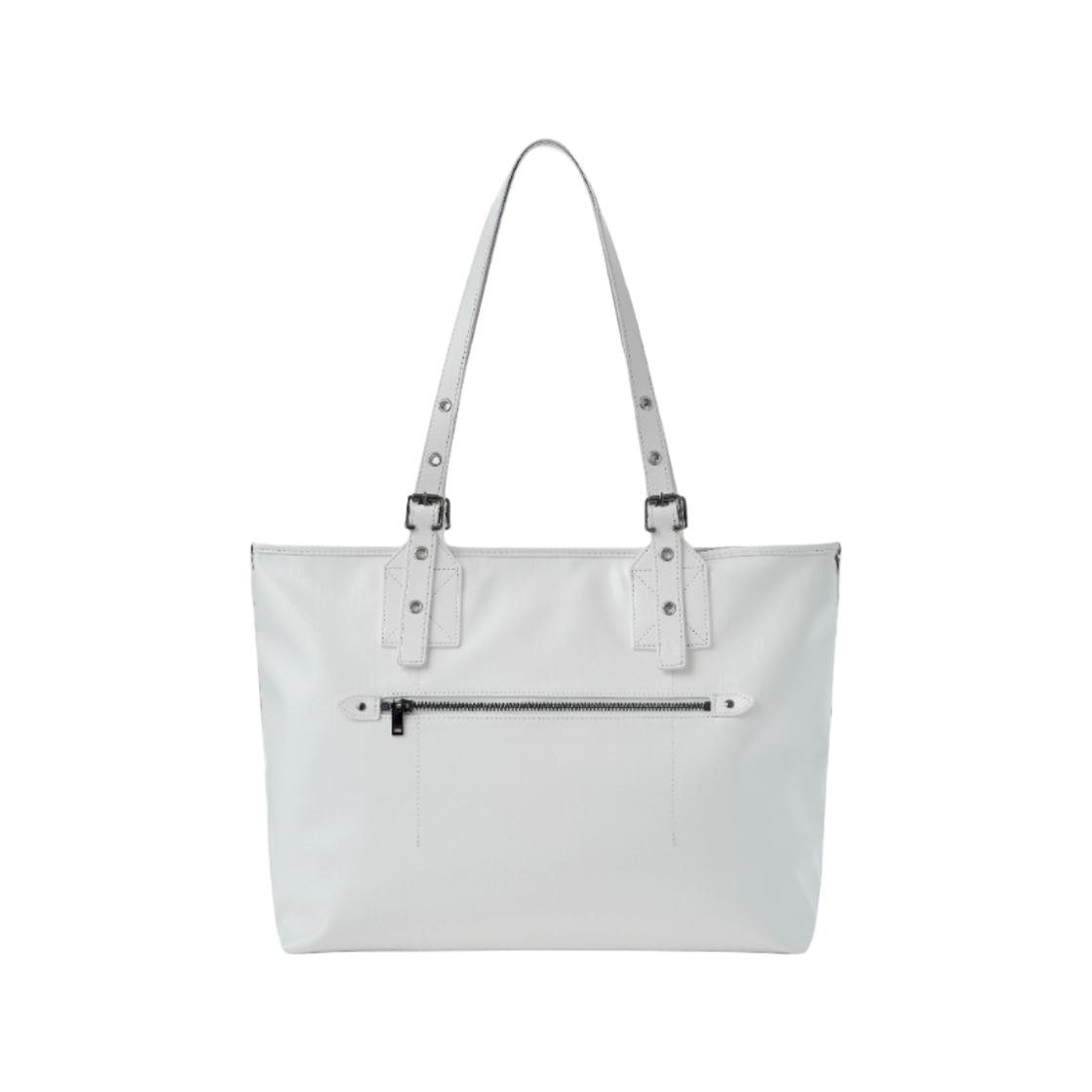 SSSBA2607 SUNLIT Glossy Buckle Bag White