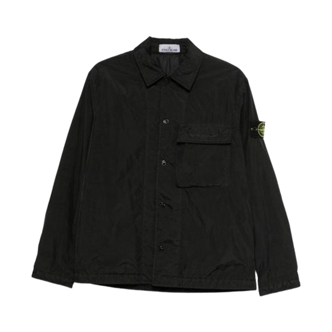 L1S1512000-02S0A23-V0029 Stone Island 1200002 Crinkle Reps NY Regular-Fit Padded Overshirt with Pocket Black - 26SS