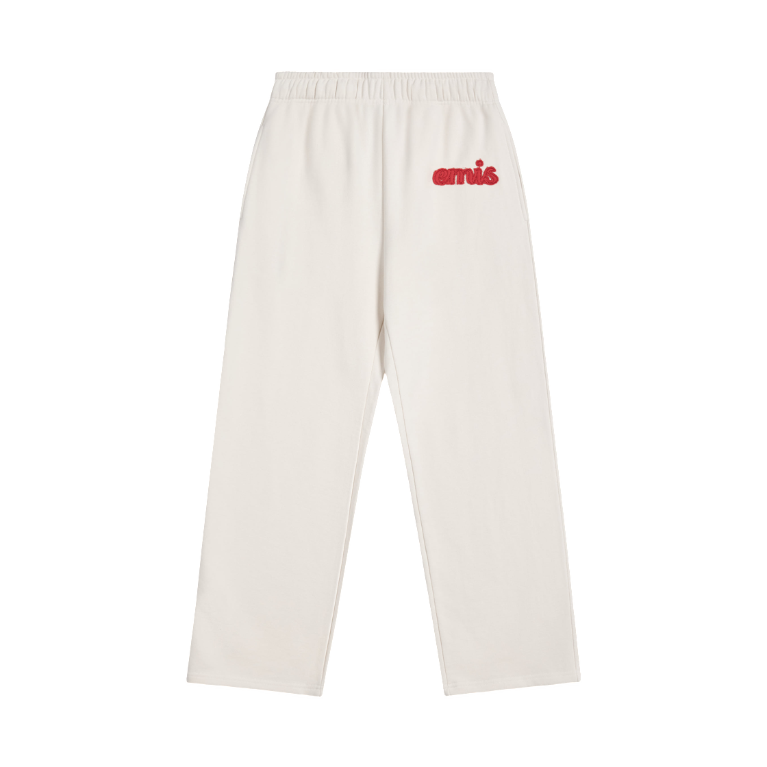 (W) 이미스 컬러 블록 아플리케 조거 팬츠 아이보리((W) Emis Color Block Applique Jogger Pants Ivory)