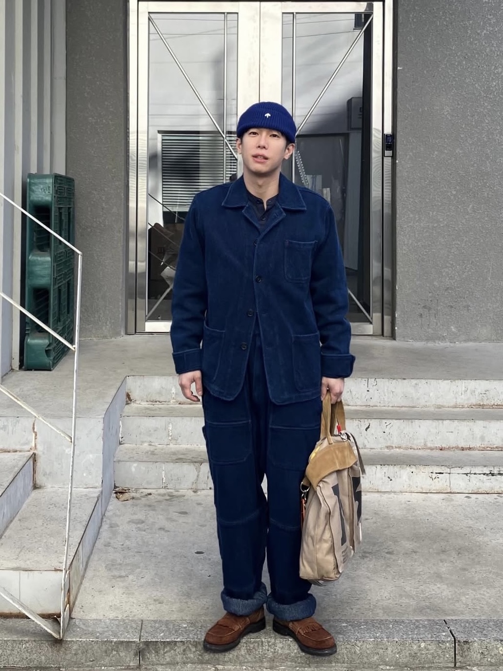 Hongwoosung Ph Helmet Bag Sand 착용 스타일 - 1
