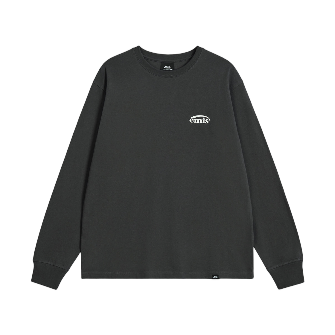 - Emis Logo Long Sleeve T-shirt Charcoal