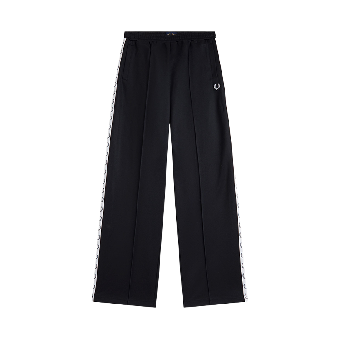 AFPM2617171-102 Fred Perry Wide Leg Taped Track Pant Black