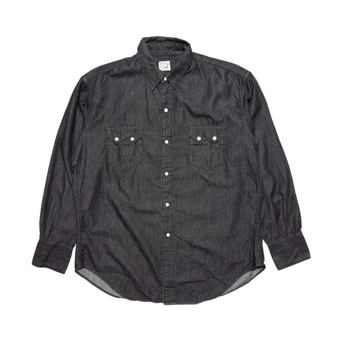 오어슬로우 8124 데님 웨스턴 셔츠 블랙(Orslow 8124 Denim Western Shirt Black) - 1