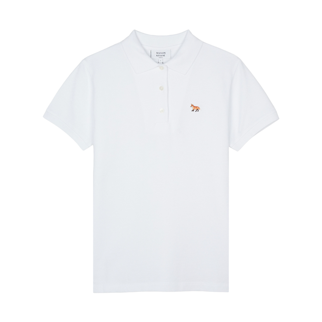 OW00207KJ7010-P100 [20% 쿠폰] (W) Maison Kitsune Baby Fox Patch Regular Polo White