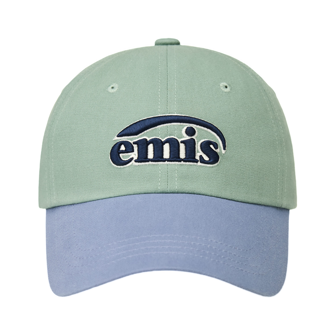 이미스 듀오 로고 투톤 볼캡 라이트 그린(Emis Duo Logo Two Tone Ball Cap Light Green) - 1