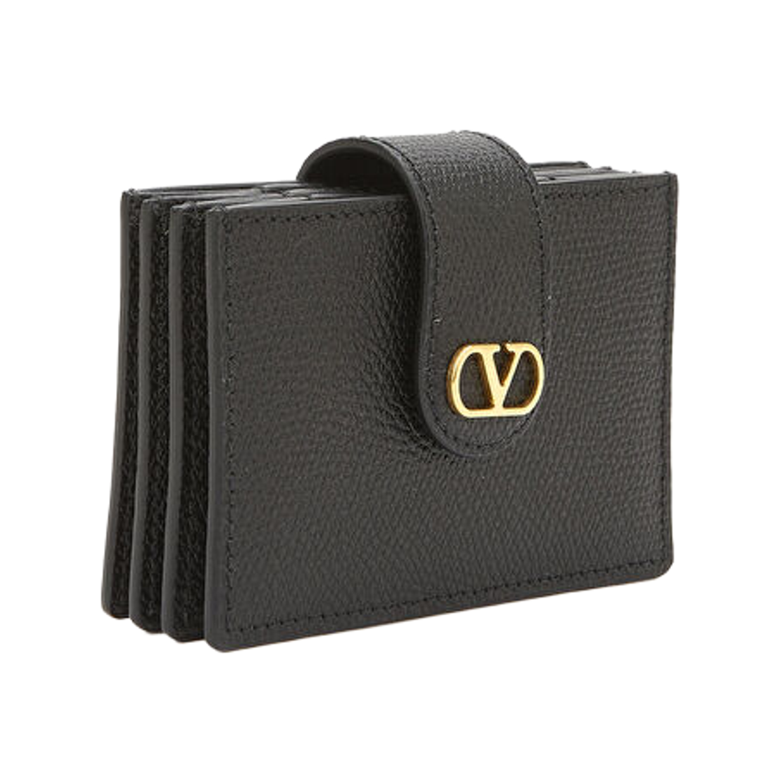 발렌티노 브이로고 아코디언 카드 홀더 블랙(Valentino Vlogo Accordeon Card Holder Black) - 3