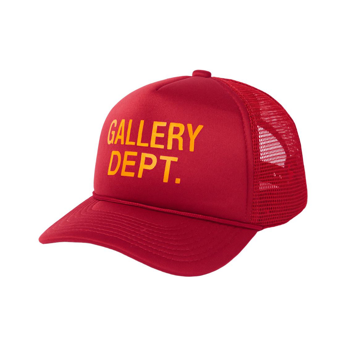 갤러리 디파트먼트 GD 로고 트러커 캡 와인(Gallery Dept. GD Logo Trucker Cap Wine)