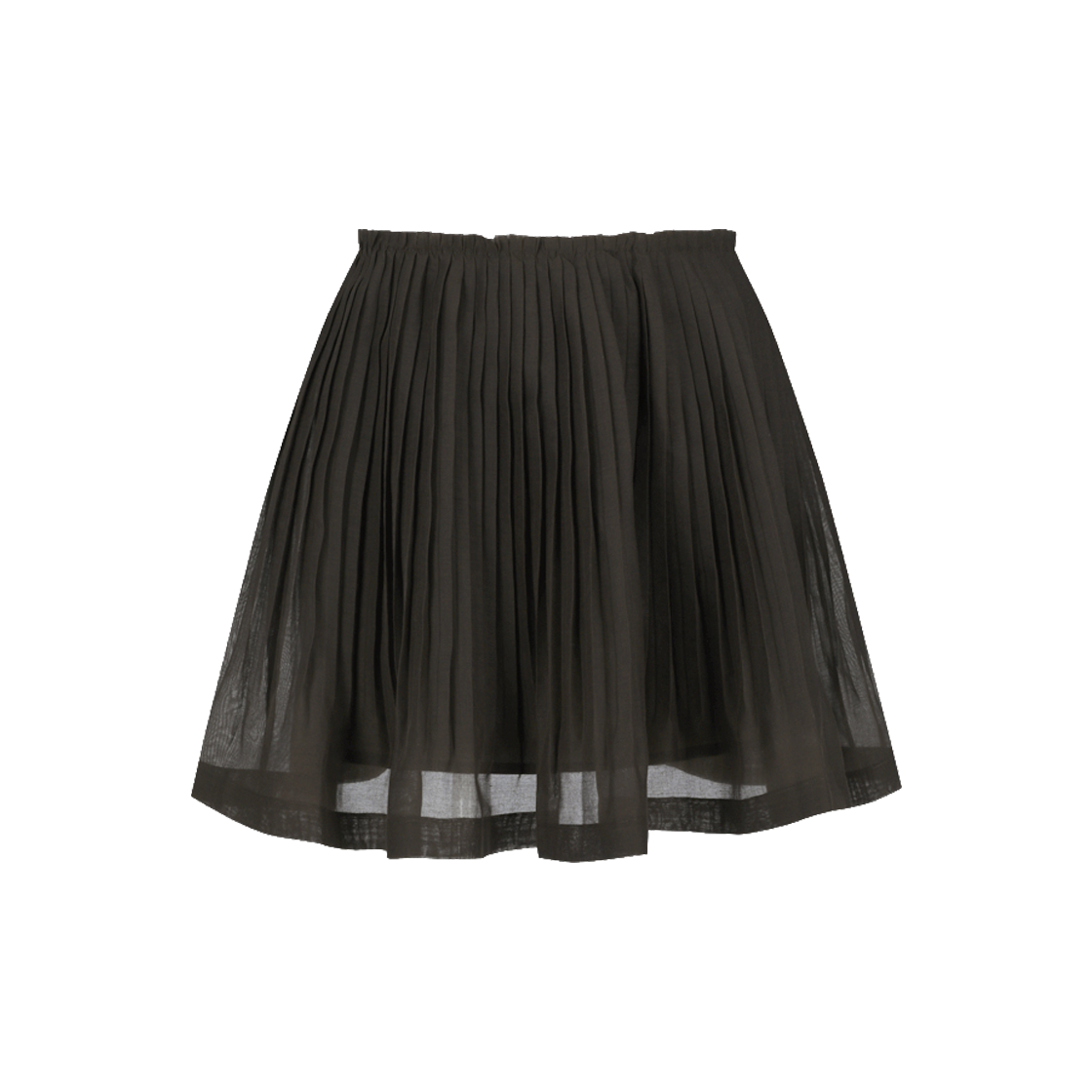 KW6ASKSAM29BR Amomento Women Pleated Mini Skirt Brown - 26SS