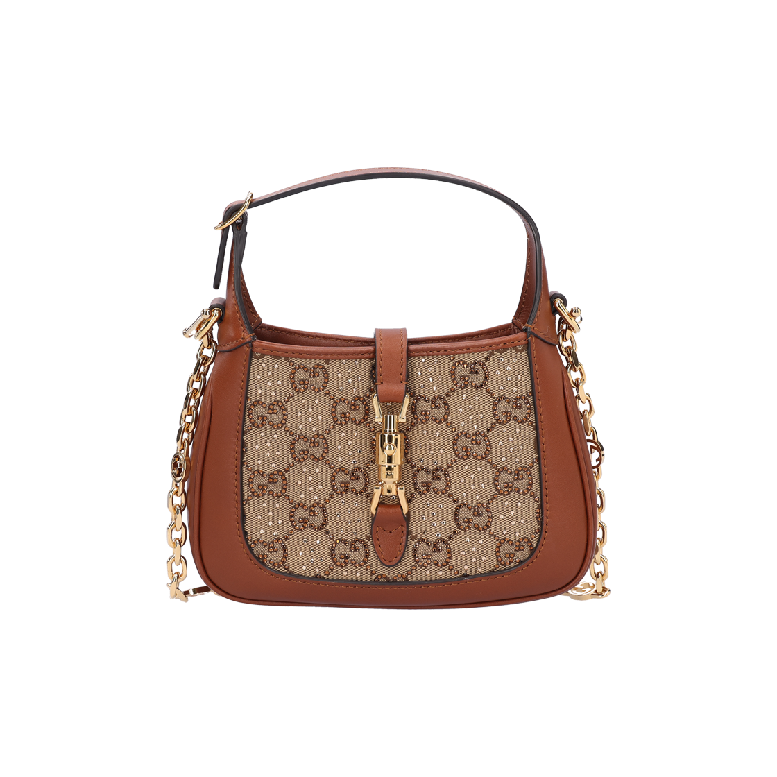 구찌 675799 재키 1961 미니 GG 숄더백 레더 자가드(Gucci 1961 Mini GG Jackie Shoulder Bag in Leather Jacquard) - 1