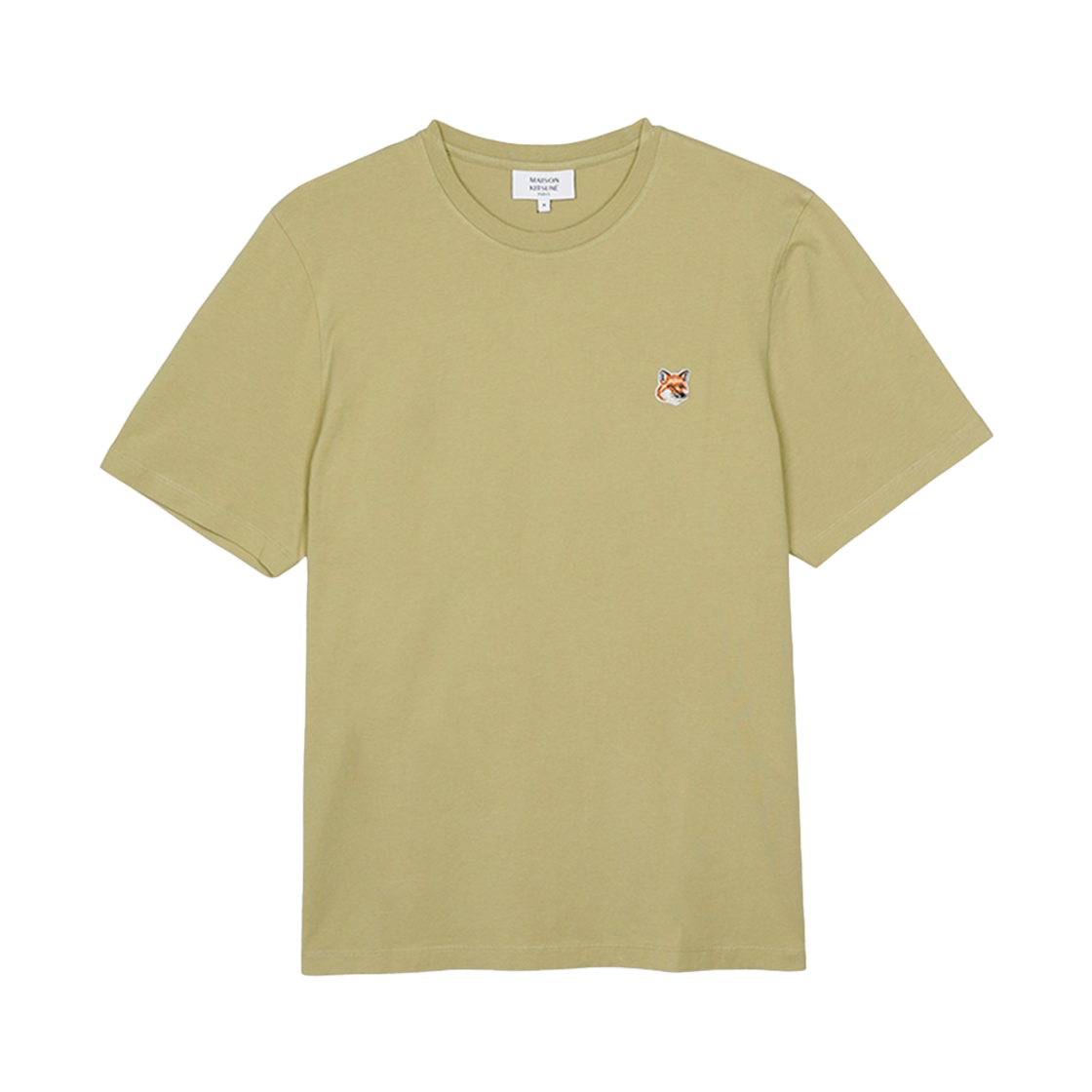 LM00104KJ0008-P357 Maison Kitsune Fox Head Patch Regular T-Shirt Canvas