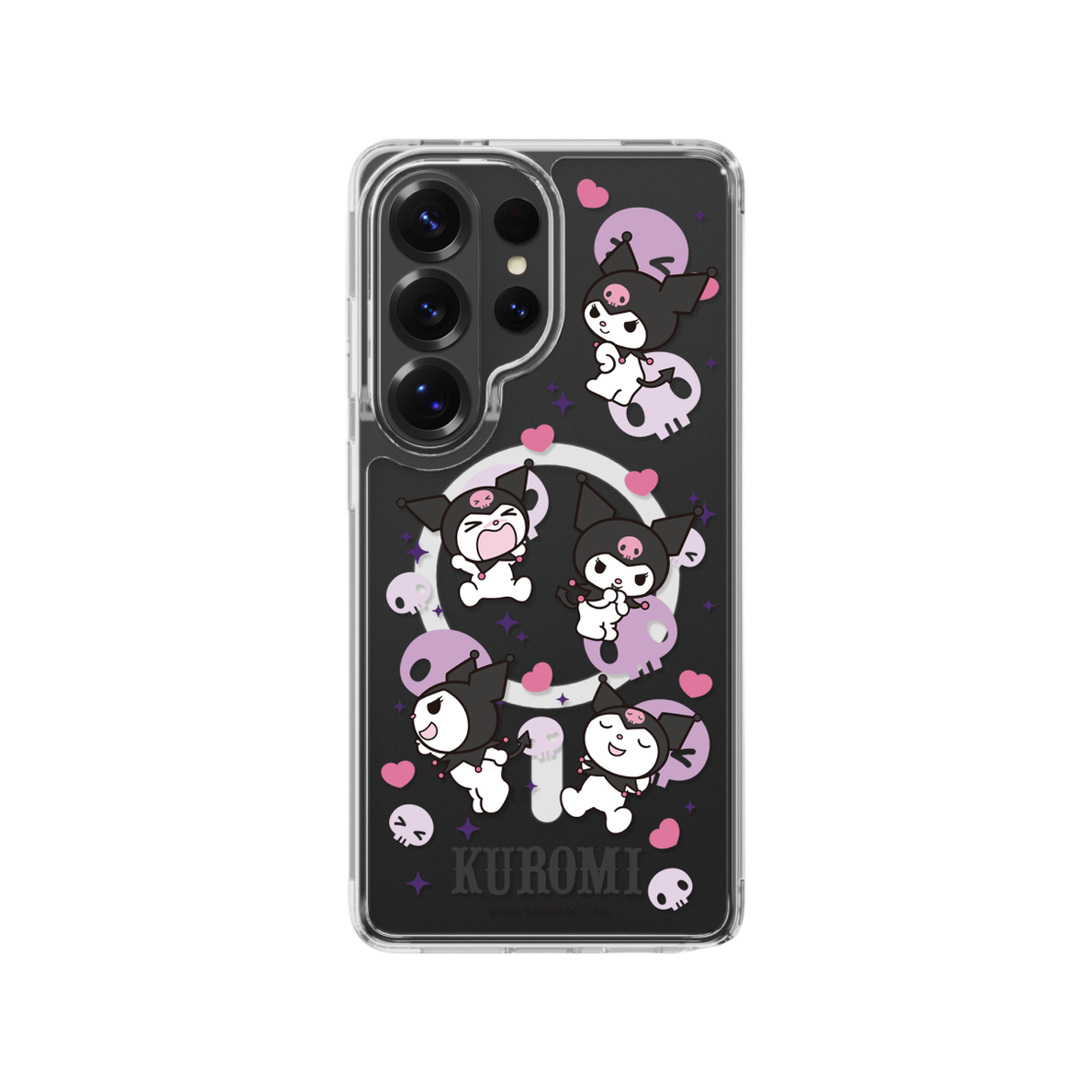 에스엘비에스 쿠로미 패턴 클리어 마그넷 케이스 for S26 Series(SLBS KUROMI Pattern Clear Magnet Case for S26 Series) - 4