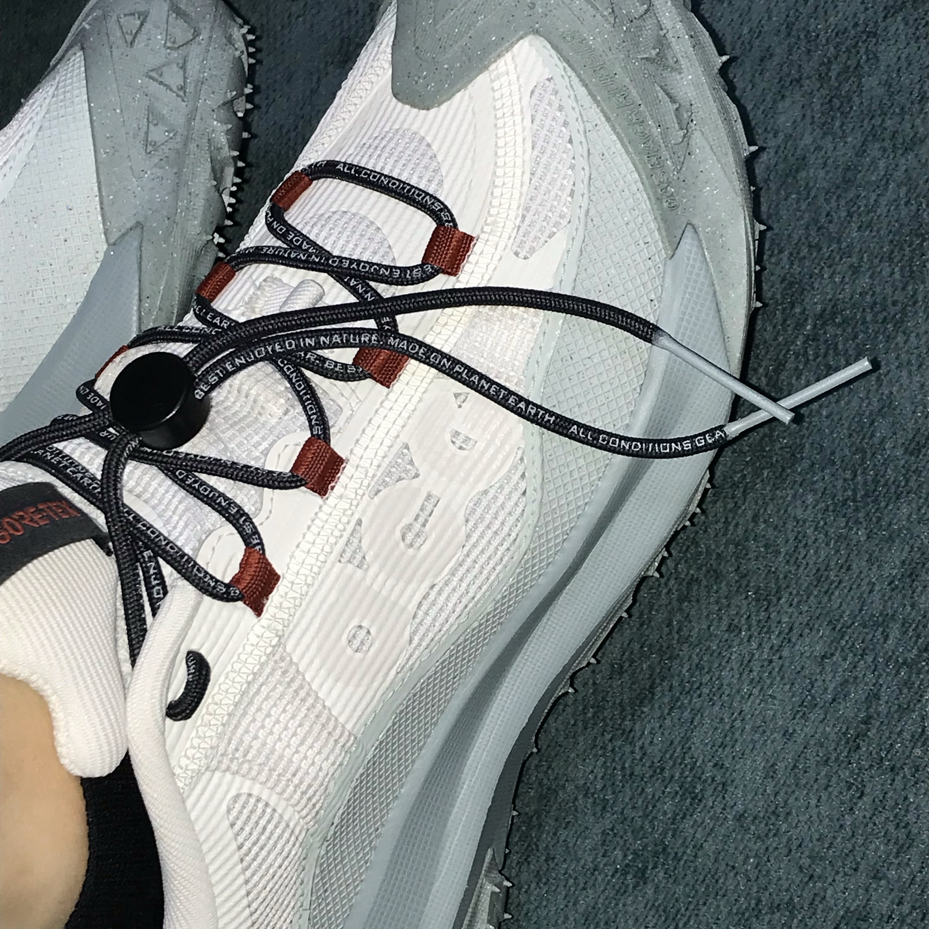 Nike ACG Mountain Fly 2 Low Gore-Tex Phantom Dark Smoke Grey 착용 스타일 - 2