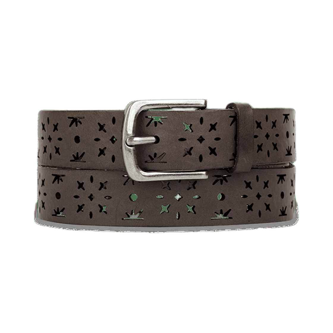 SL261LACBT01CH [트리플적립]SUNLOVE Punching Leather Belt Charcoal