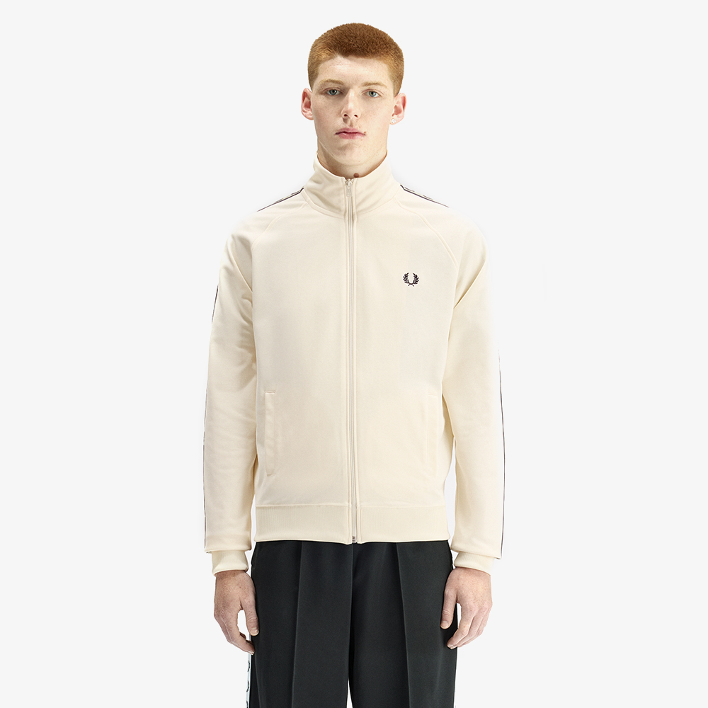 프레드페리 컨트라스트 테잎 트랙 재킷 에크루 네이비 시그래스(Fred Perry Contrast Tape Track Jacket Ecru Navy Seagrass) - 2