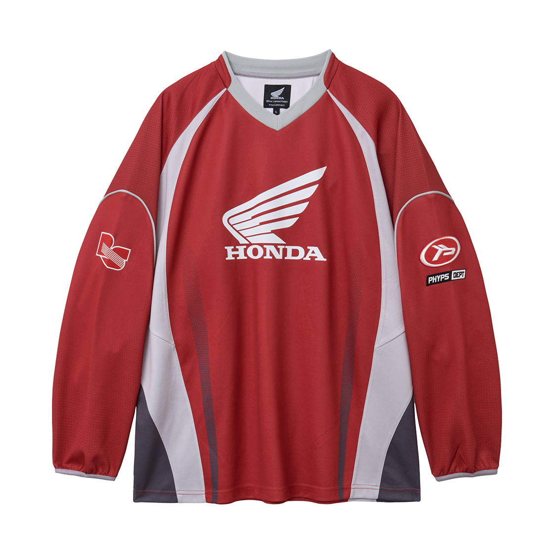 혼다 모터사이클 저지 롱슬리브 레드(Honda Motorcycle Jersey Long Sleeve Red) - 1