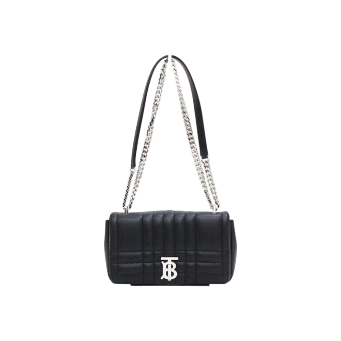 ITB6IIFDPWP5 Burberry Black Lambskin Quilted TB Lola Shoulder Bag