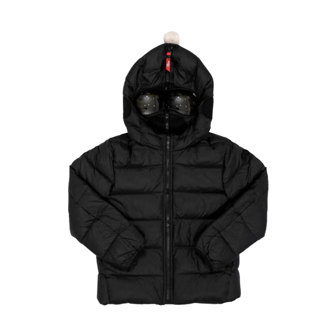 (키즈) AI 라이더스 나일론 마이크로 립스탑 고글 다운 자켓 블랙((Kids) AI Riders Nylon Micro Ripstop Goggle Down Jacket Black)