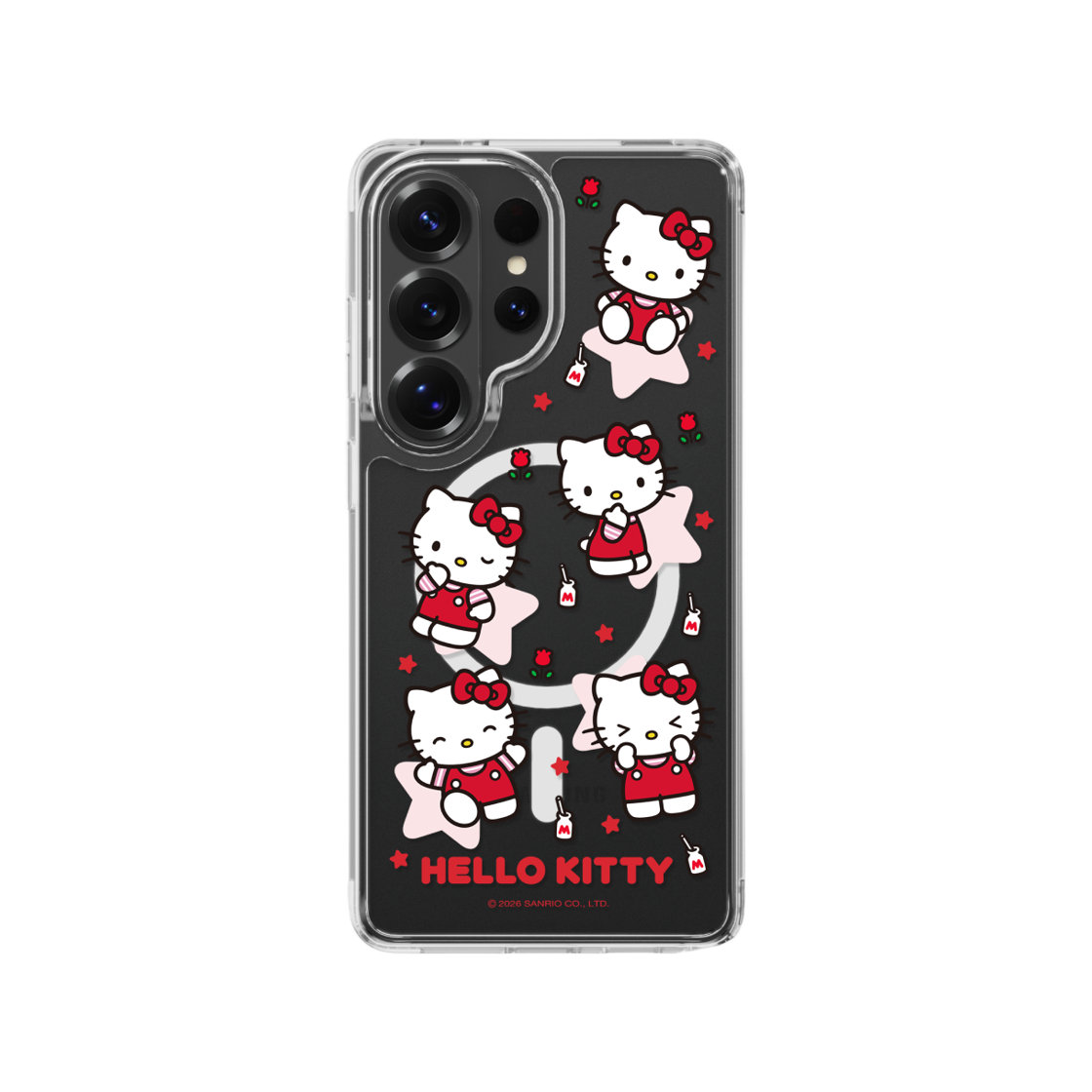 에스엘비에스 헬로키티 패턴 클리어 마그넷 케이스 for S26 Series(SLBS HELLO KITTY Pattern Clear Magnet Case for S26 Series) - 4