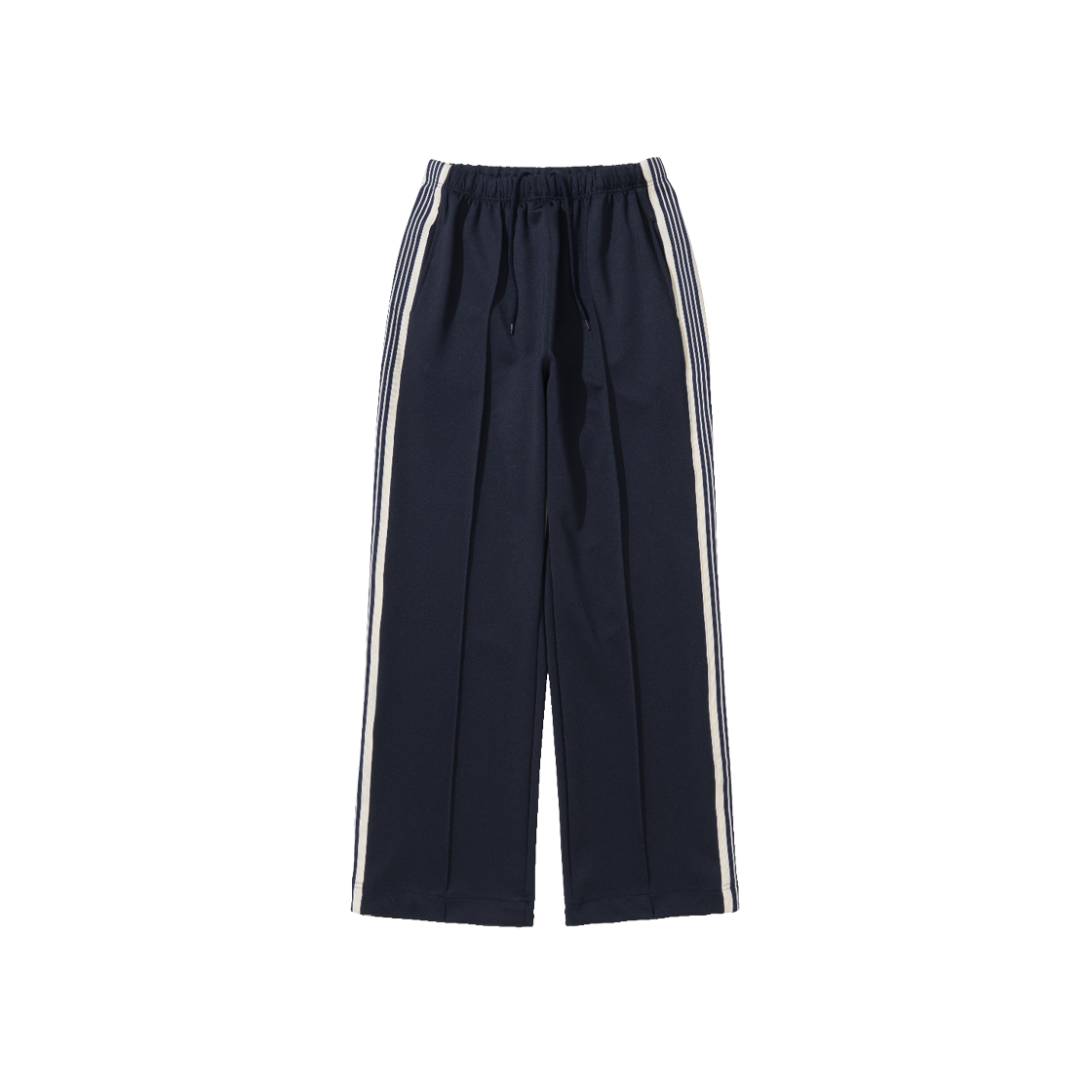 랩트웰브 사이드라인  레직기 와이드 트랙 팬츠 네이비(LAB TWELVE Sideline Crease Wide Track Pants Navy)