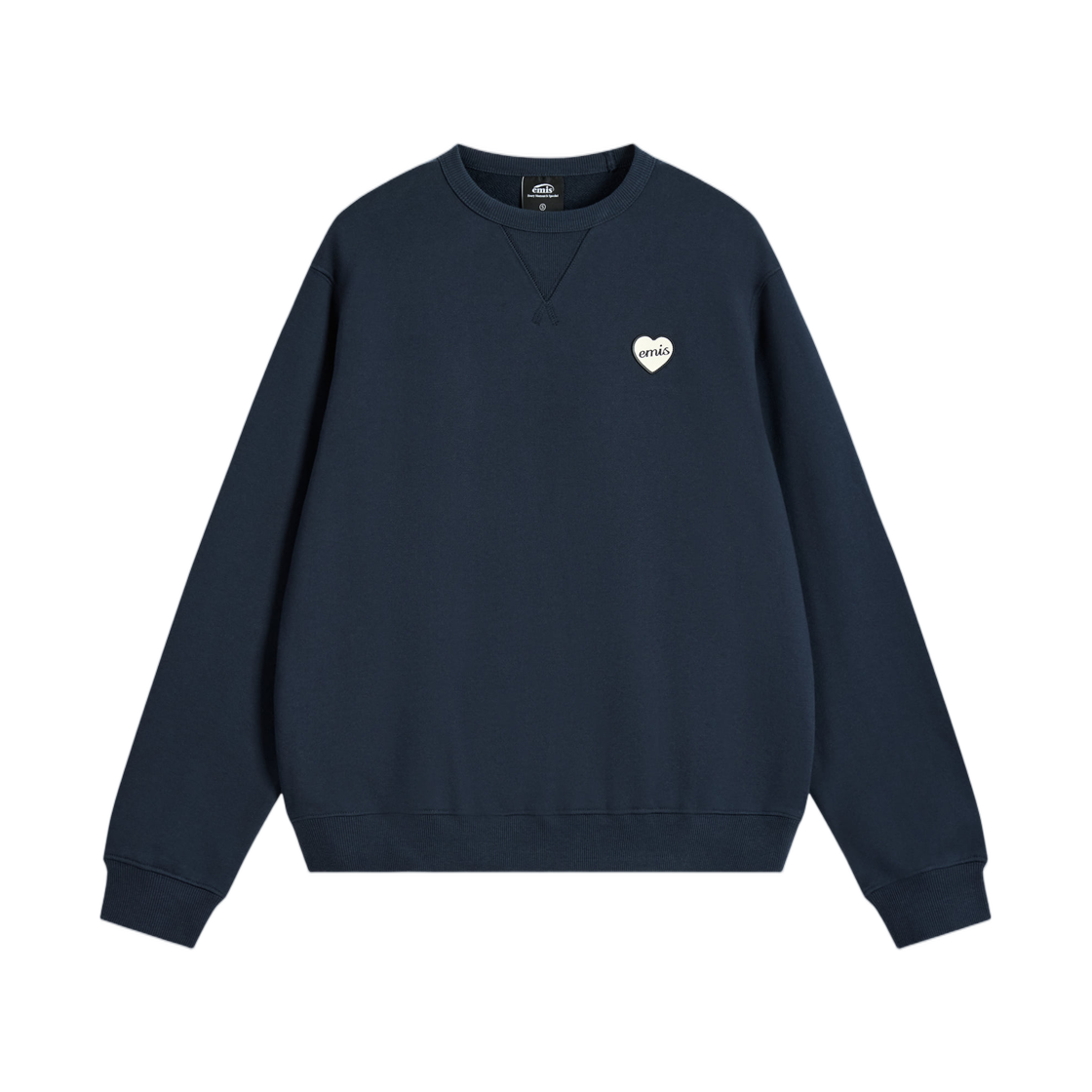 - Emis Heart Rubber Patch Sweatshirt Navy