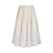 Amomento Women Pleated Midi Skirt Beige - 26SS