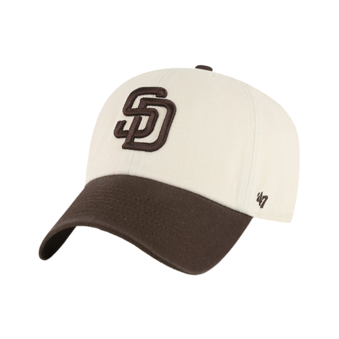 47브랜드 샌디에이고 파드리스 투 톤 '47 클린 업 내츄럴(47 Brand San Diego Padres Two Tone '47 Clean Up Natural) - 1