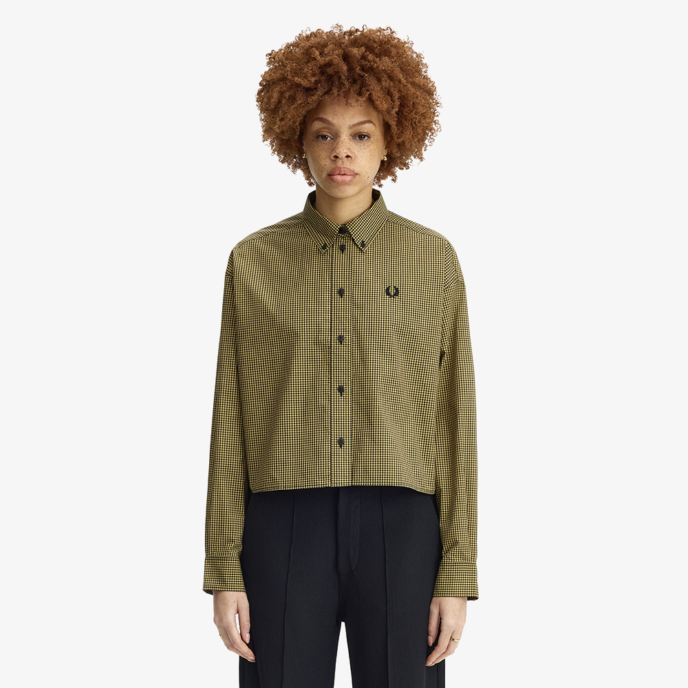 프레드페리 우먼즈 체커보드 셔츠 블랙(Fred Perry Chequerboard Shirt Black) - 2
