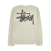 Stussy Raglan Thermal LS Crew Bone