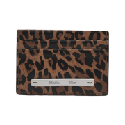 Matin Kim Leopard Vintage Card Wallet In Brown
