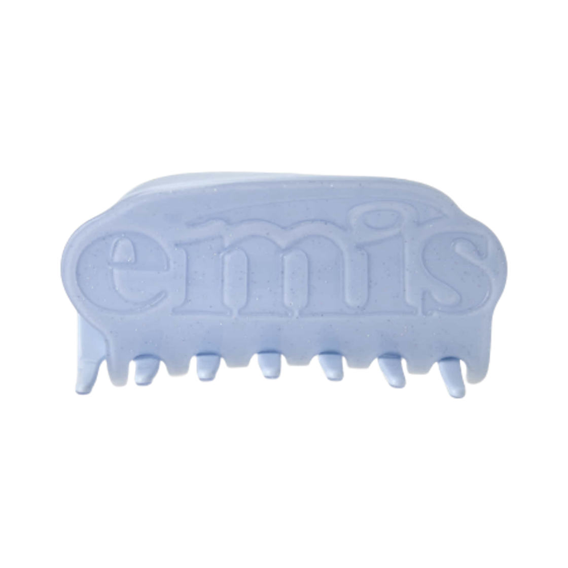 (W) 이미스 글리터 로고 헤어 클로 클립 파스텔 블루((W) Emis Glitter Logo Hair Claw Clip Pastel Blue) - 1