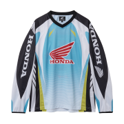 Honda Mesh Motorcycle Jersey Light Blue