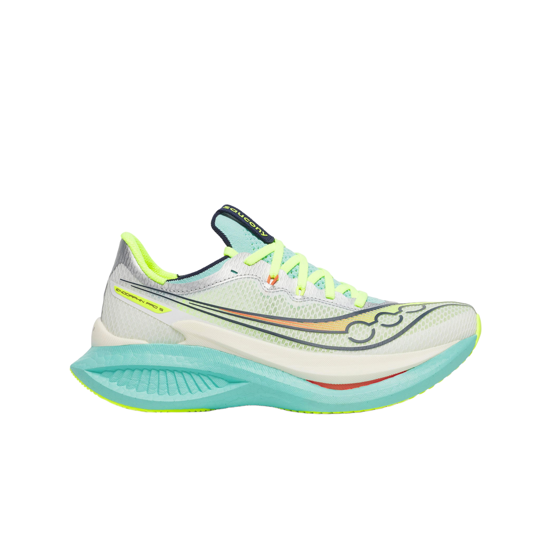 (W) 써코니 엔돌핀 프로 5 화이트 스플래쉬((W) Saucony Endorphin Pro 5 White Splash)