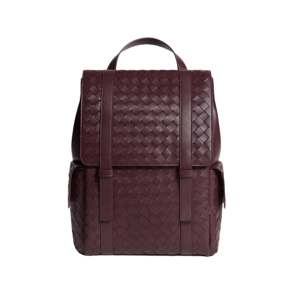 보테가 베네타 인트레치아토 백 투 스쿨 백팩 딥 마호가니(Bottega Veneta Intrecciato Back To School Backpack Deep Mahogany)