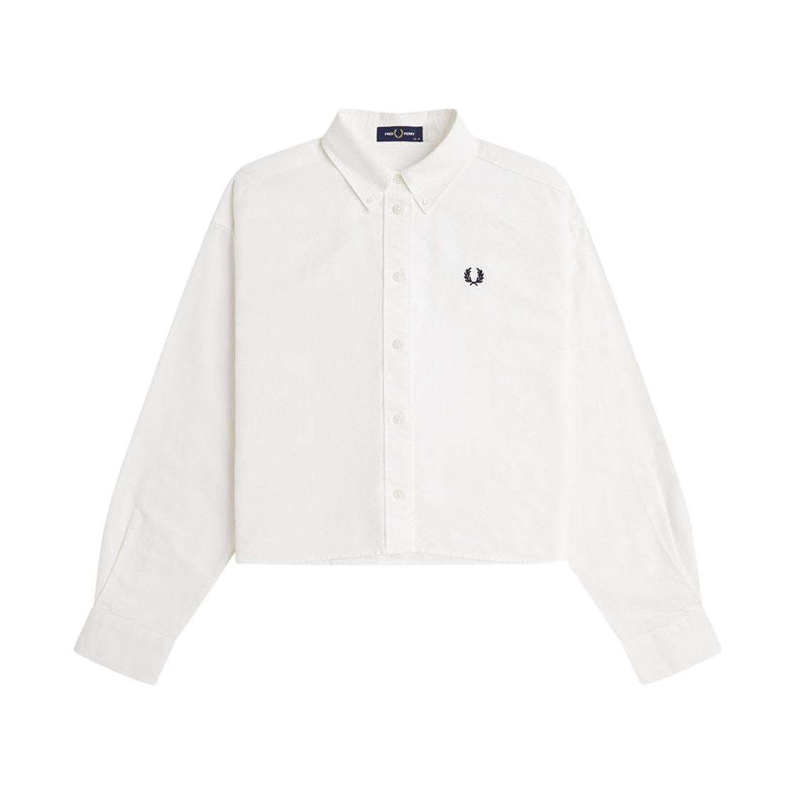 프레드페리 우먼즈 버튼 다운 셔츠 스노우 화이트(Fred Perry Button Down Shirt Snow White) - 1