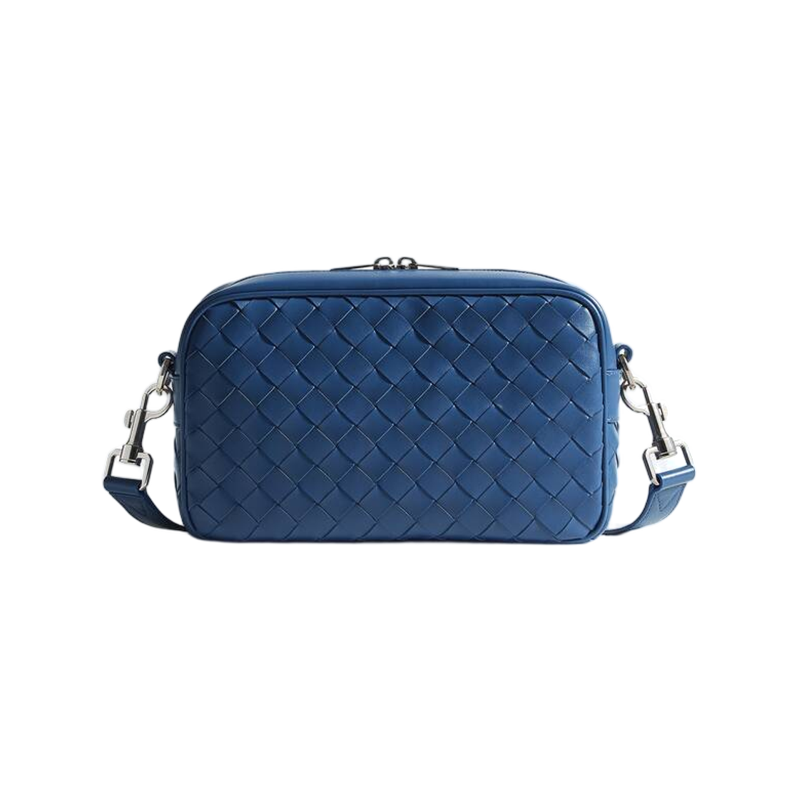 보테가 베네타 스몰 인트레치아토 카메라 백 블루 베네치아(Bottega Veneta Small Intrecciato Camera Bag Blue Venezia) - 1