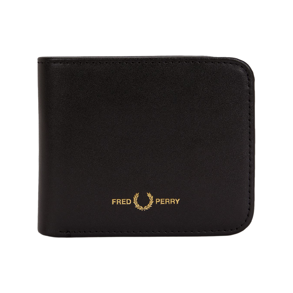 CFPU2612803-102 Fred Perry Smooth Leather Billfold Wallet Black