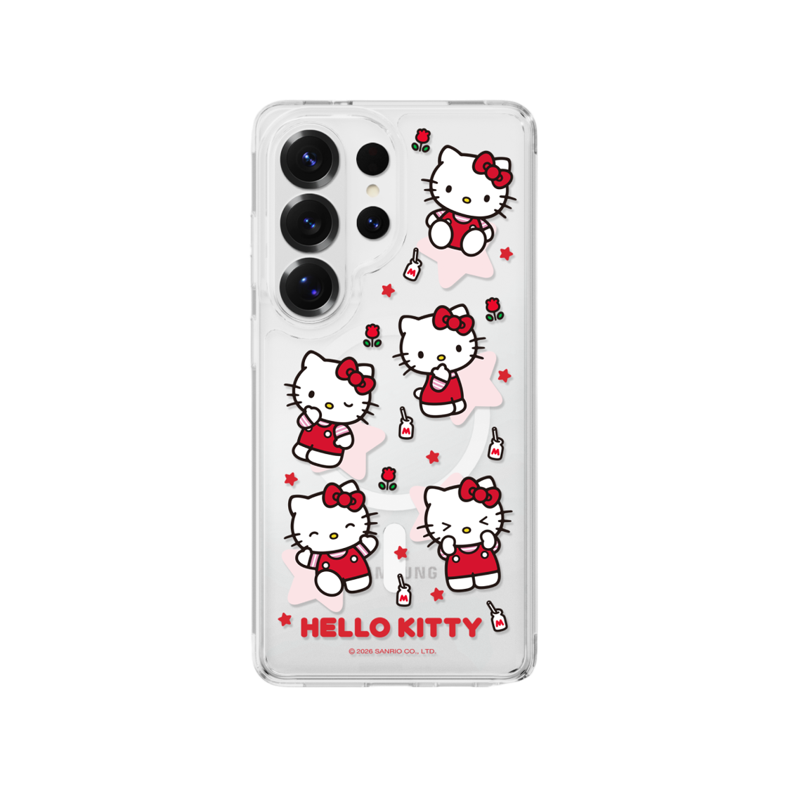 에스엘비에스 헬로키티 패턴 클리어 마그넷 케이스 for S26 Series(SLBS HELLO KITTY Pattern Clear Magnet Case for S26 Series)