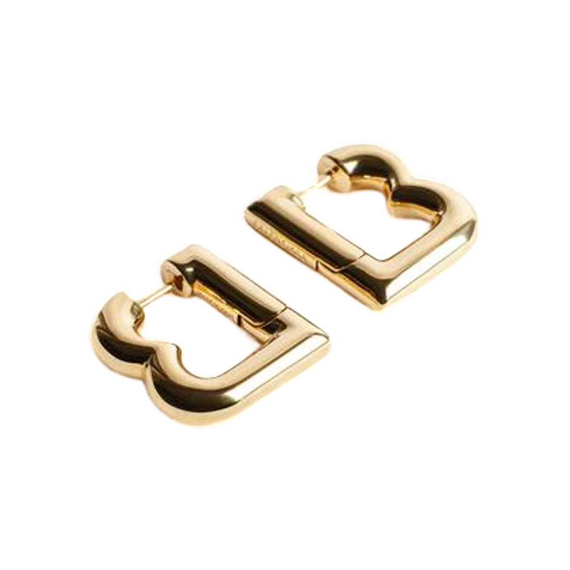 발렌시아가 에이사 B XS 이어링 샤이니 골드(Balenciaga Eisa B XS Earrings In Shiny Gold) - 2