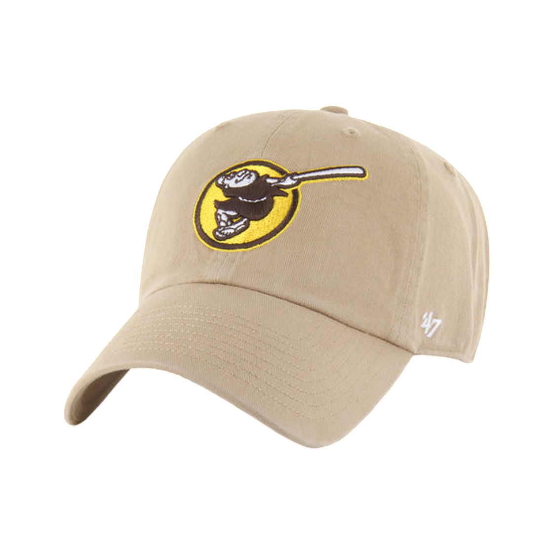 47브랜드 샌디에이고 파드리스 '47 클린 업 카키(47 Brand San Diego Padres '47 Clean Up Khaki) - 1