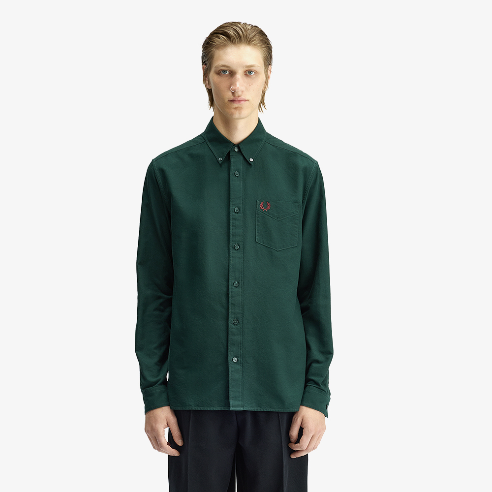 프레드페리 롱 슬리브 옥스포드 셔츠 그래스루츠(Fred Perry L S Oxford Shirt Grassroots) - 2