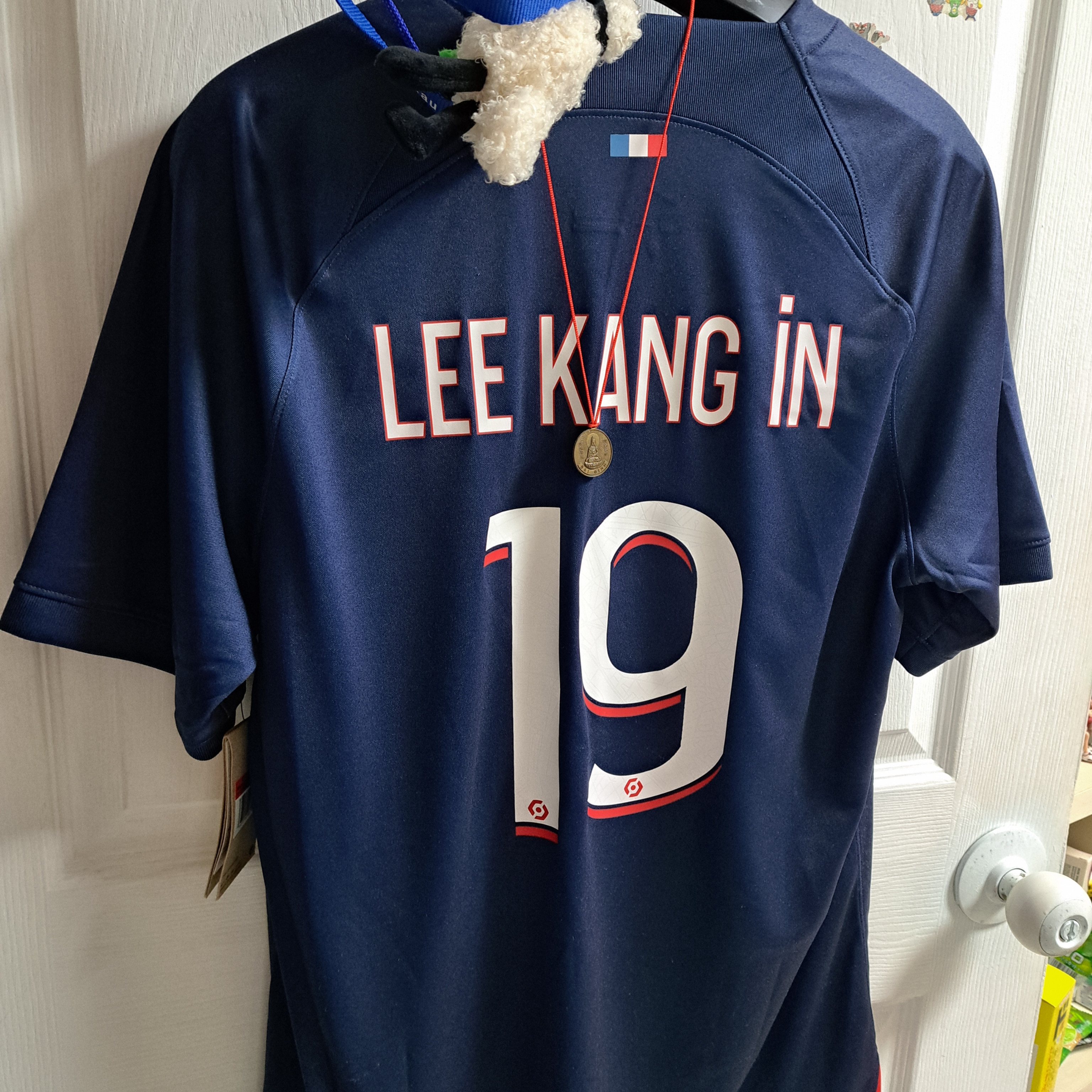 Nike Paris Saint-Germain 2024/25 Dri-Fit Stadium Home Replica Jersey Midnight Navy (Non Marking Ver.) 착용 스타일